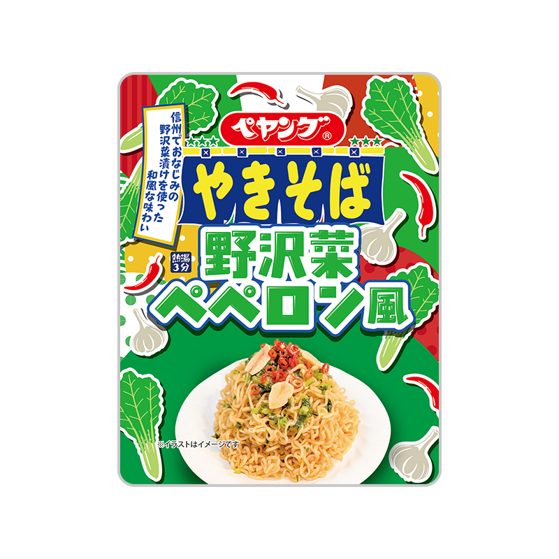ペヤング 野沢菜ぺペロン風やきそば
